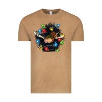 Vintage Camel christmas black angus gnome Vintage Tee - CowGirlArtShop