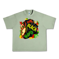 Oil Green i am black history Urban Heavy Tee - CowGirlArtShop