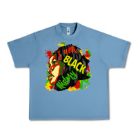 Pebble Blue i am black history Urban Heavy Tee - CowGirlArtShop