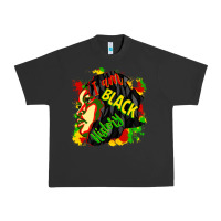 Pigment Black i am black history Urban Heavy Tee - CowGirlArtShop