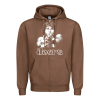 Chestnut Jim Morrison Zipper Hoodie - trangStudio