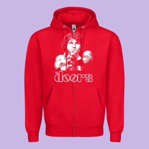 Jim Morrison Zipper Hoodie Designed By Trangstudio