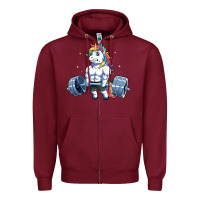 Burgundy Unicorn Weightlifting T Fitness Gym Deadlift Rainbow Gifts Party Men W Zipper Hoodie - trangStudio