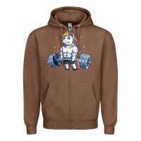 Unicorn Weightlifting T Fitness Gym Deadlift Rainbow Gifts Party Men W Zipper Hoodie | Teevron