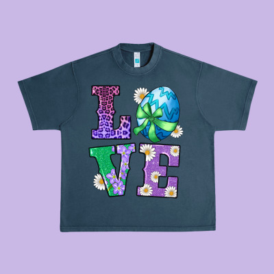 Easter Love Egg Urban Heavy Tee Designed By Ranaportraitstore