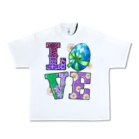 White easter love egg Urban Heavy Tee - RanaPortraitStore
