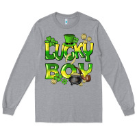 Heather Grey Lucky Boy St. Patrick's Day Long Sleeve Tee - HowdyJamesFarm