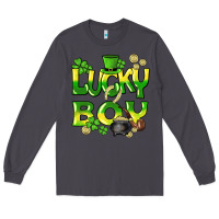 Smoke Lucky Boy St. Patrick's Day Long Sleeve Tee - HowdyJamesFarm
