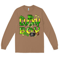 Toasted Coconut Lucky Boy St. Patrick's Day Long Sleeve Tee - HowdyJamesFarm
