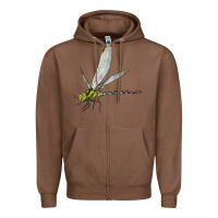 Chestnut Blue And Yellow Dragonfly Zipper Hoodie - LillyAllenDesigns