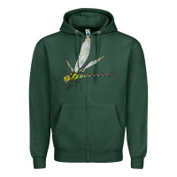 Sports Green Blue And Yellow Dragonfly Zipper Hoodie - LillyAllenDesigns