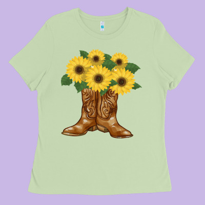 Cowgirl Boots Ladies Tee Designed By Bettercallsaul