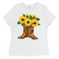 White cowgirl boots Ladies Tee - Bettercallsaul