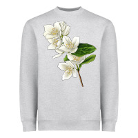 Heather Grey Mock Oranges Illustrations Heavyweight Sweatshirt - LillyAllenDesigns