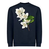Navy Mock Oranges Illustrations Heavyweight Sweatshirt - LillyAllenDesigns