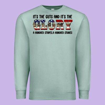 Veteran Glory Premium Sweatshirt Designed By Barkaloodesign