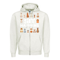 Oatmeal Heather Dog Funny S It Happens Pet Sitting Design Zipper Hoodie - trangStudio