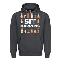 Smoke Dog Funny S It Happens Pet Sitting Design Zipper Hoodie - trangStudio