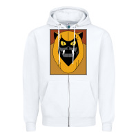 White Ookla The Mok Saturday Morning Cartoon Pop Art gift Zipper Hoodie - trangStudio
