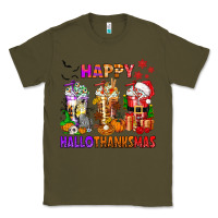 Army Green happy hallothanksmas coffee cups Classic Tee - texasbilliewilder