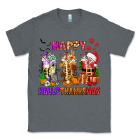 Charcoal Heather happy hallothanksmas coffee cups Classic Tee - texasbilliewilder