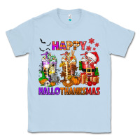 Dusty Blue happy hallothanksmas coffee cups Classic Tee - texasbilliewilder