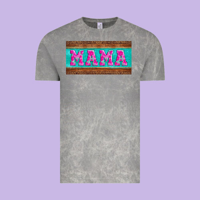 Floral Mama Mother's Day License Plate Vintage Tee Designed By Jasminsmagicworld