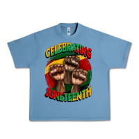 Pebble Blue im celebrating juneteenth  (1) Urban Heavy Tee - CowGirlArtShop