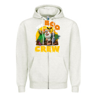 Oatmeal Heather booba the boo crew halloween costume for kids boys girls Zipper Hoodie - trangStudio
