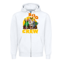White booba the boo crew halloween costume for kids boys girls Zipper Hoodie - trangStudio
