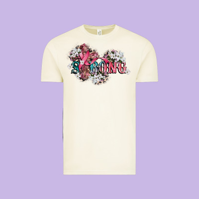 Strong Cancer Awareness Vintage Tee Designed By Cowgirlartshop