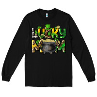 Black lucky mom St. Patrick's Long Sleeve Tee - HowdyJamesFarm