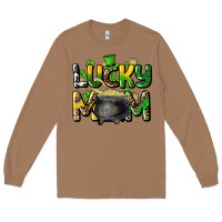Toasted Coconut lucky mom St. Patrick's Long Sleeve Tee - HowdyJamesFarm