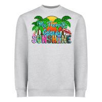 Heather Grey My Favorite Coloris Sunshine Heavyweight Sweatshirt - CowhideDigitalArt