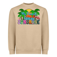 My Favorite Coloris Sunshine Heavyweight Sweatshirt | Teevron