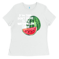 White Watermelon Crawl Ladies Tee - Bettercallsaul