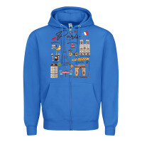 True Royal paris bonjour eiffel tower paris lover paris traveling vacay Zipper Hoodie - trangStudio