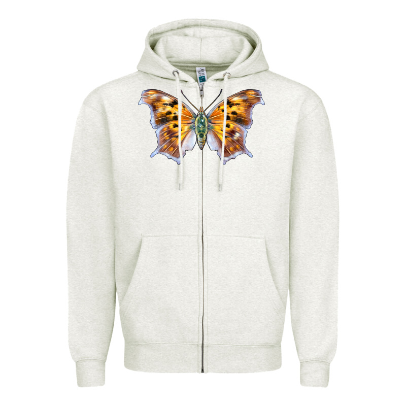 Question Mark Butterfly Zipper Hoodie by LillyAllenDesigns | Teevron