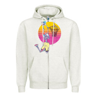 Oatmeal Heather basketball player halloween pumpkin skeletons kids boys Zipper Hoodie - trangStudio