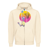 Sandshell basketball player halloween pumpkin skeletons kids boys Zipper Hoodie - trangStudio