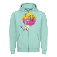 Seafoam basketball player halloween pumpkin skeletons kids boys Zipper Hoodie - trangStudio