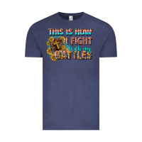 Vintage Denim this is how i fight with my battles Vintage Tee - CowGirlArtShop