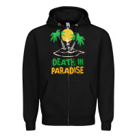 Black Death in Paradise - gift idea Zipper Hoodie - trangStudio