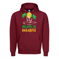 Burgundy Death in Paradise - gift idea Zipper Hoodie - trangStudio
