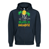 Navy Death in Paradise - gift idea Zipper Hoodie - trangStudio