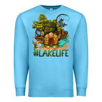 Ocean Blue lake life gnome Premium Sweatshirt - BarkalooDesign