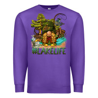 Purple lake life gnome Premium Sweatshirt - BarkalooDesign