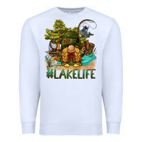 White lake life gnome Premium Sweatshirt - BarkalooDesign