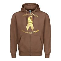 Chestnut childhood cancer awareness children cure kids Zipper Hoodie - DesignPulse