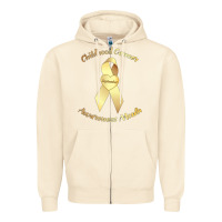 Sandshell childhood cancer awareness children cure kids Zipper Hoodie - DesignPulse